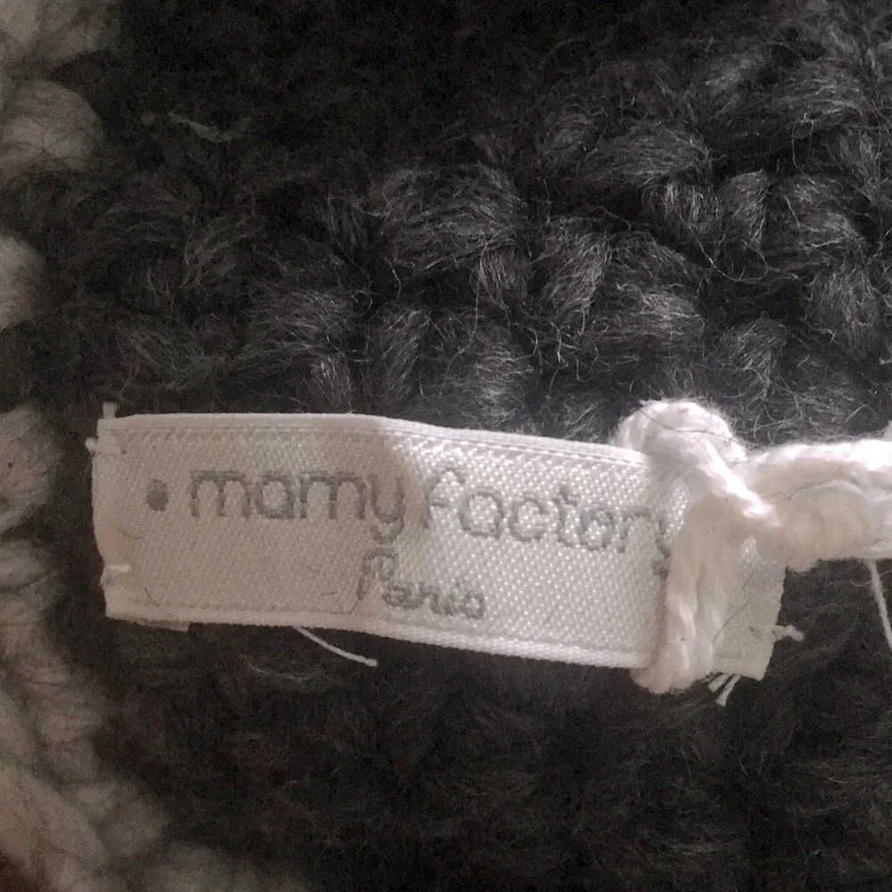 New Mamy Factory Handknitted French Wool Booties Earflap Hat Set Baby Gift